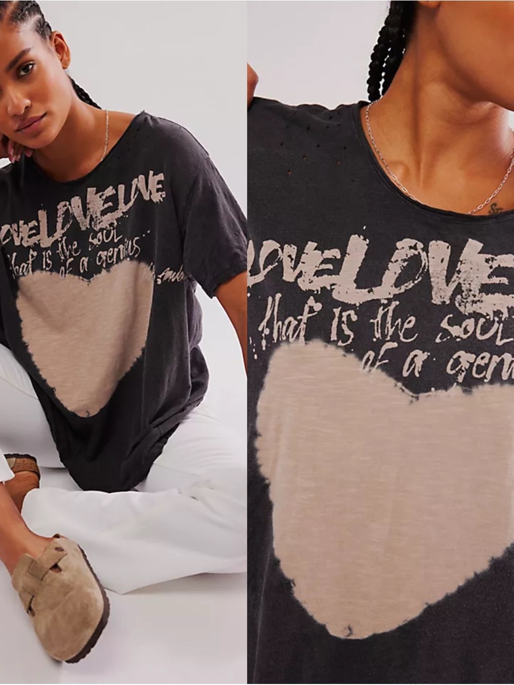 Magnolia Pearl Love is The Only Way Tee NWT